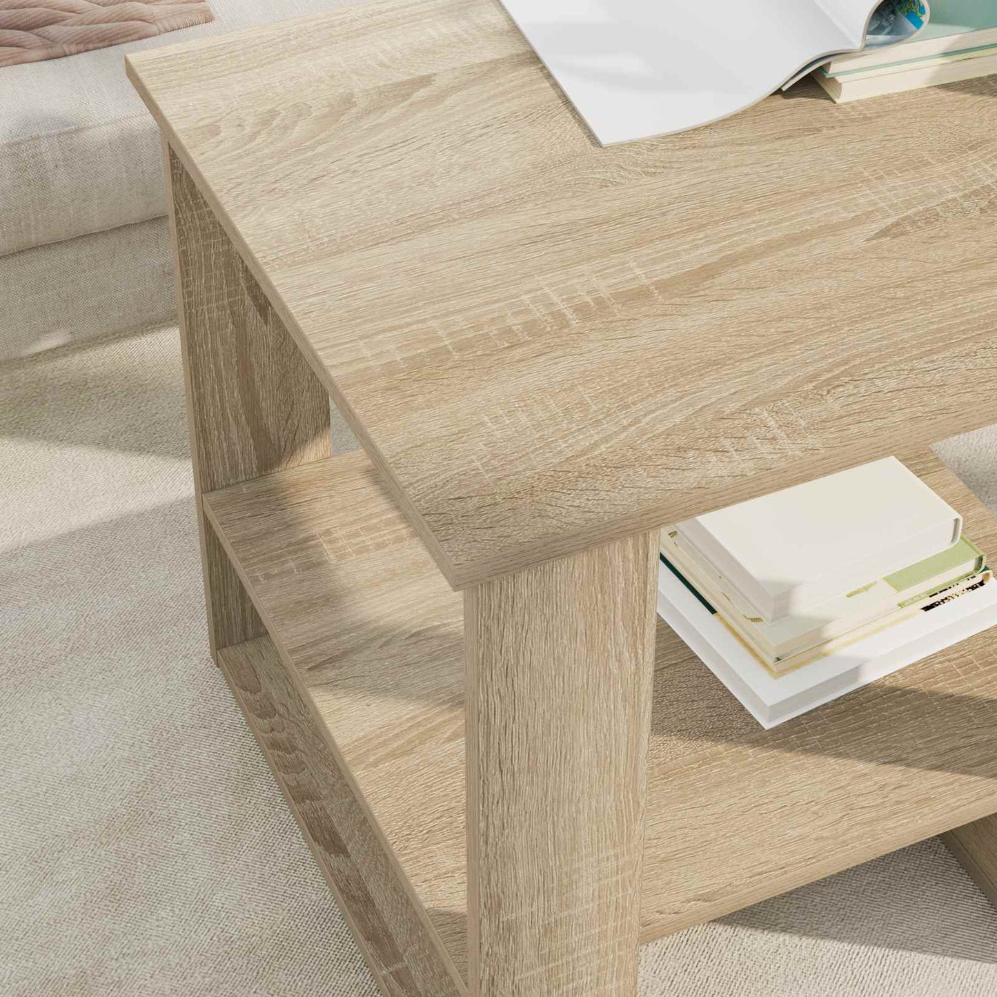 Sofabord Sonoma eg 51 x 50 x 50 cm Konstrueret træ