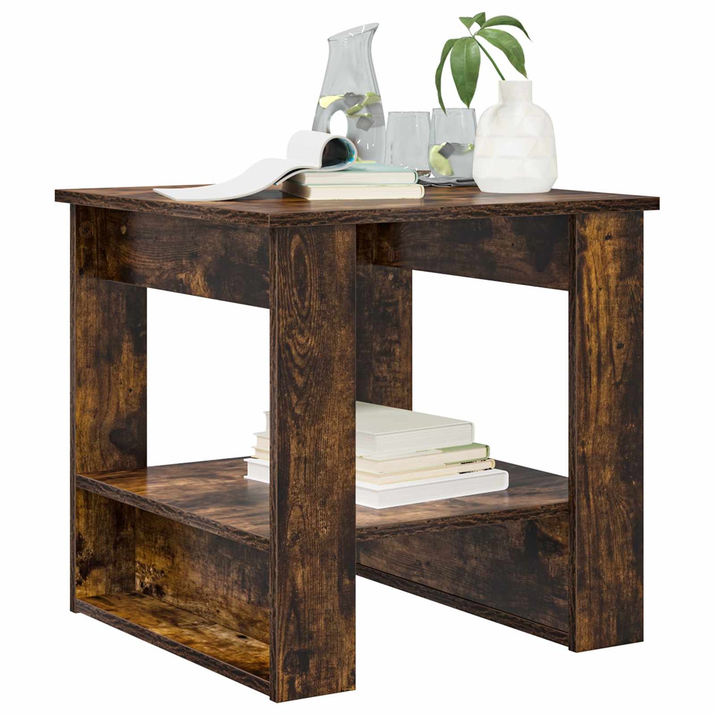 Sofabord Røget eg 51 x 50 x 50 cm Konstrueret træ