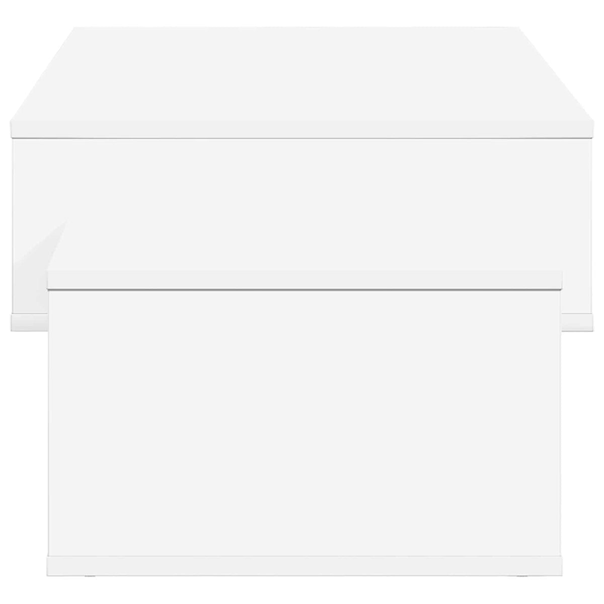 Sofabord Hvid 105 x 50 x 32,5 cm Konstrueret træ