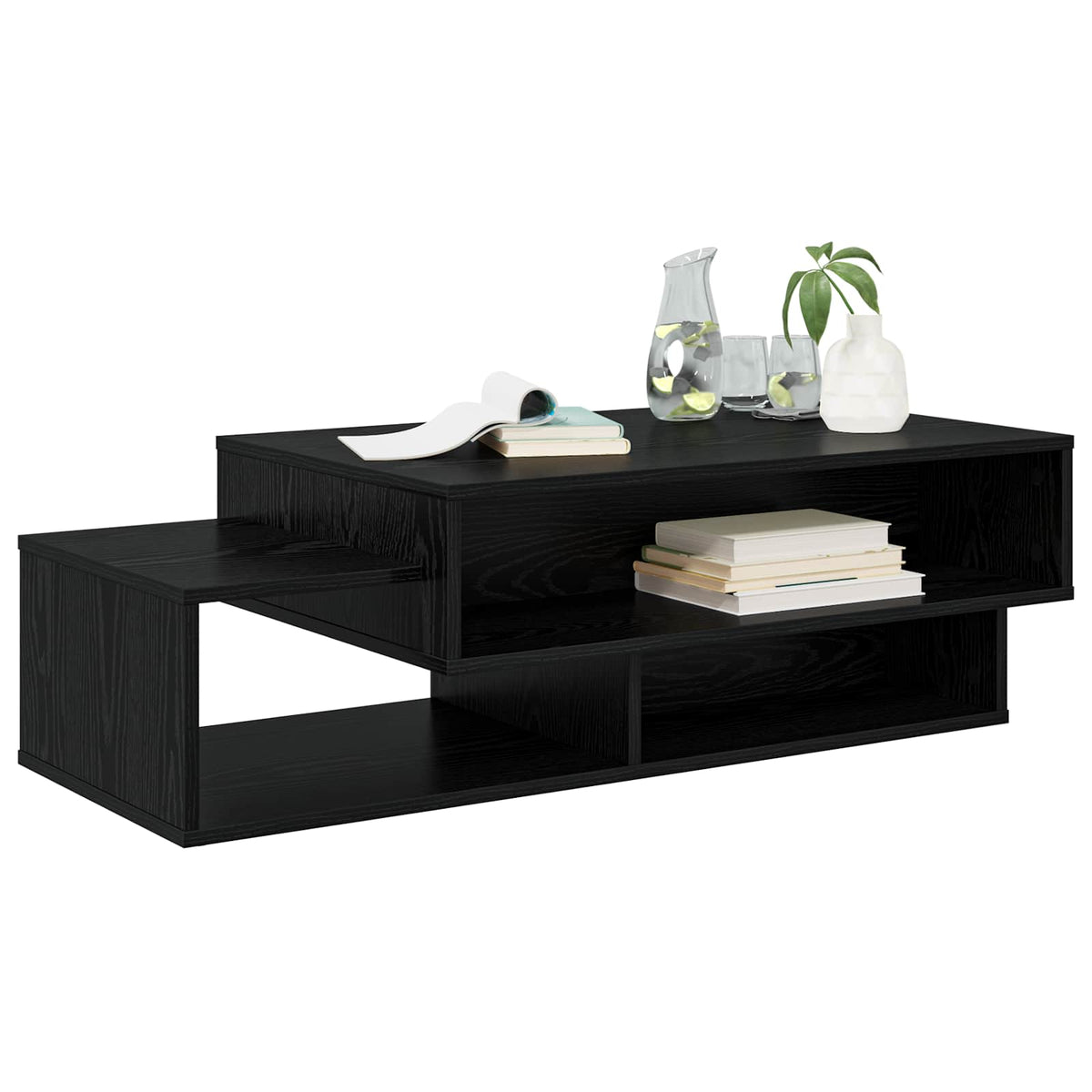 Sofabord Sort eg 105 x 50 x 32,5 cm Konstrueret træ