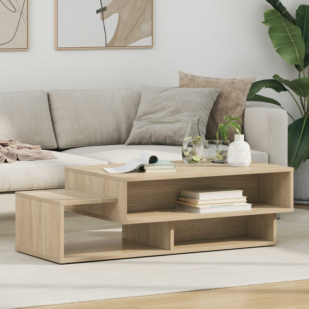 Sofabord Sonoma eg 105 x 50 x 32,5 cm Konstrueret træ