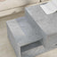 Sofabord Beton Grå 105 x 50 x 32,5 cm Konstrueret træ