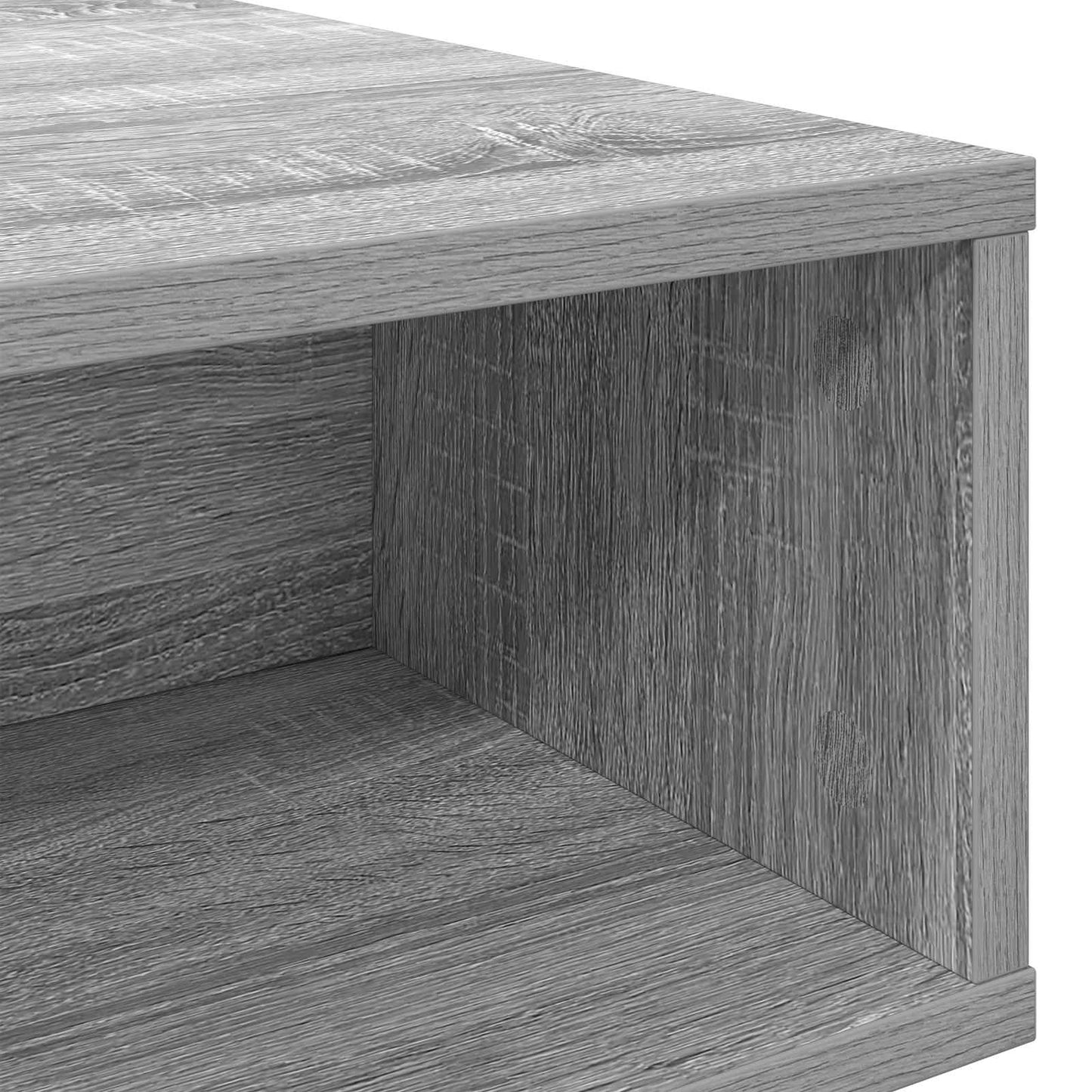 Sofabord Grå Sonoma 105 x 50 x 32,5 cm Konstrueret træ