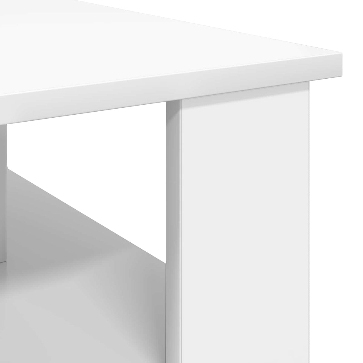 Sofabord Hvid 90 x 50 x 40 cm Konstrueret træ