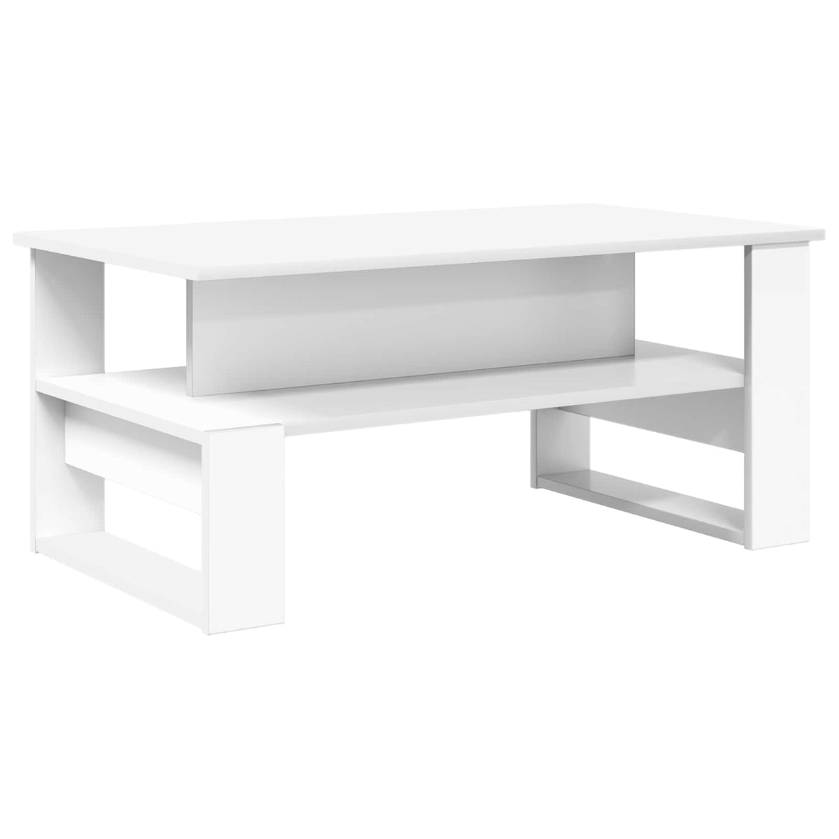 Sofabord Hvid 90 x 50 x 40 cm Konstrueret træ