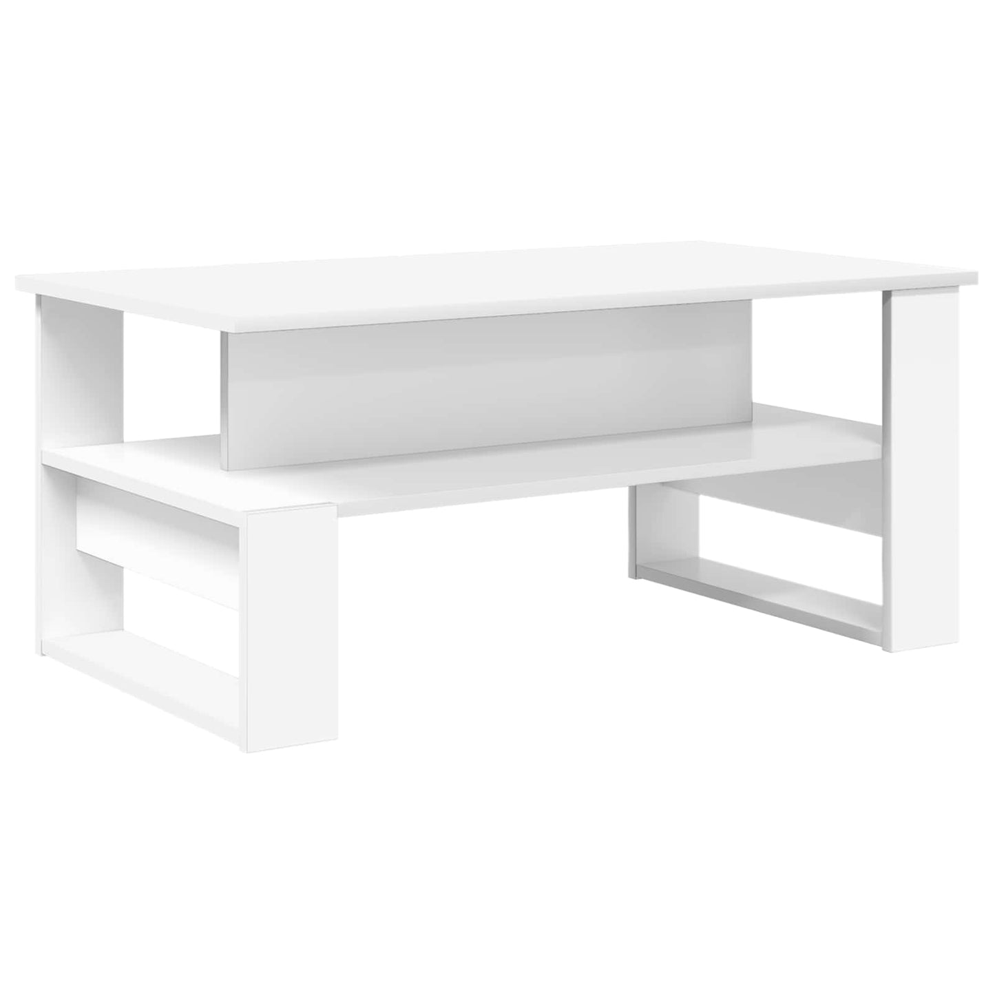 Sofabord Hvid 90 x 50 x 40 cm Konstrueret træ
