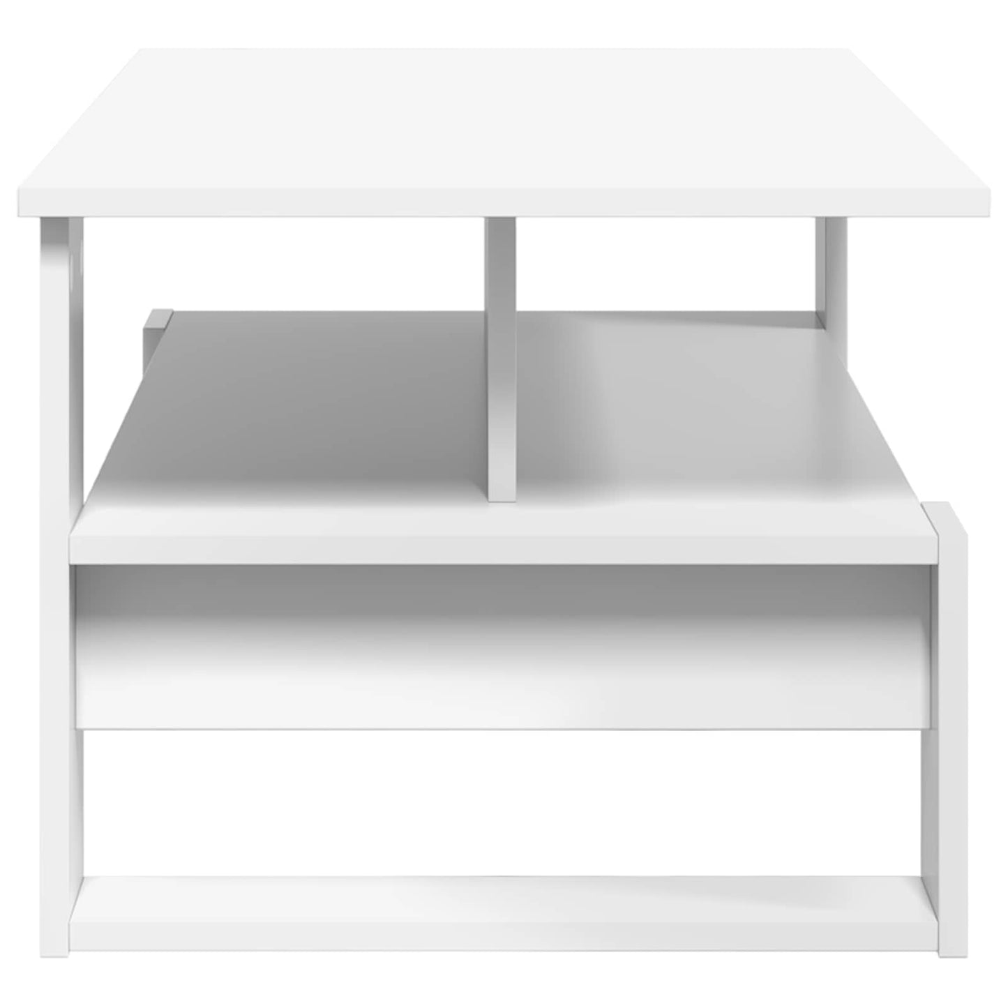 Sofabord Hvid 90 x 50 x 40 cm Konstrueret træ
