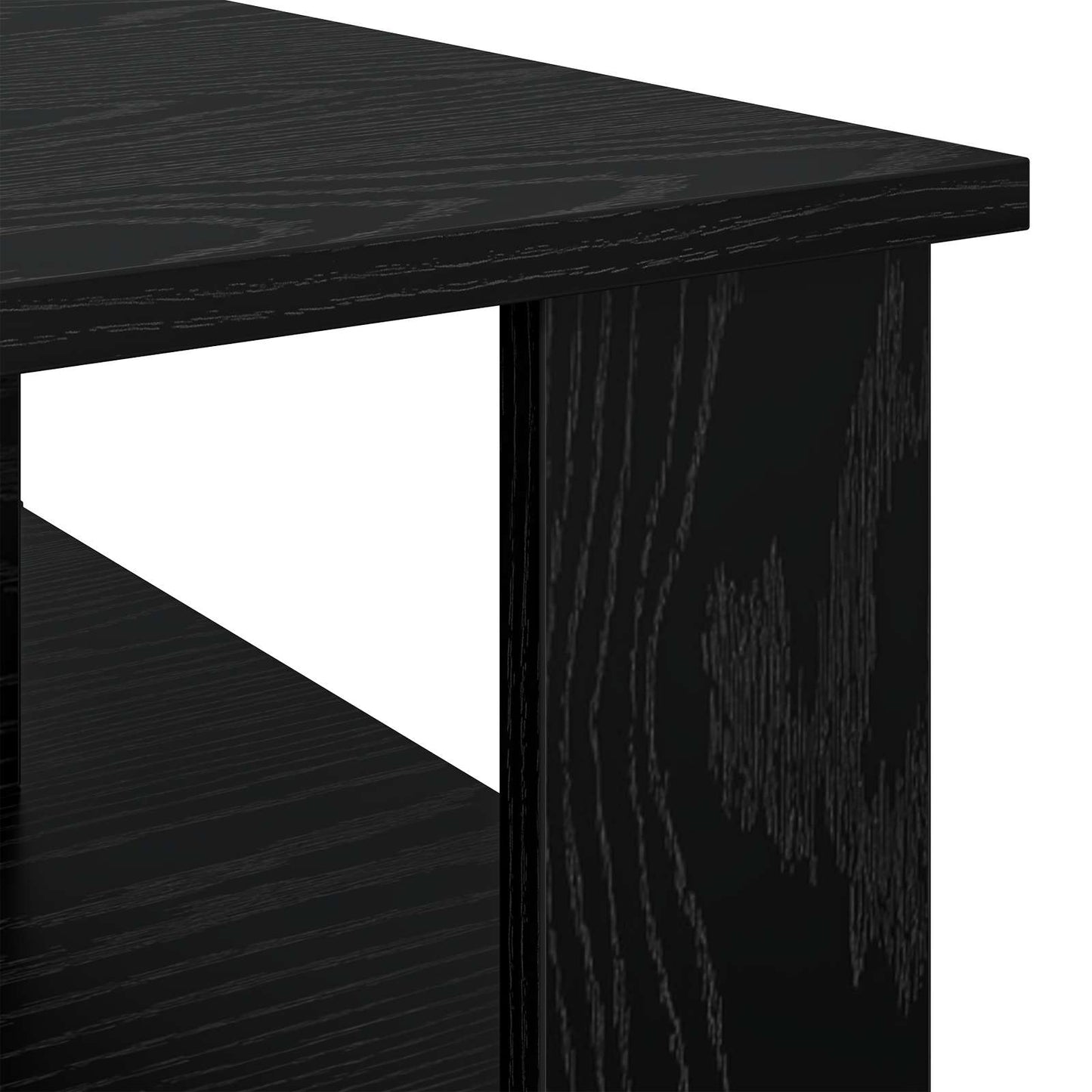 Sofabord Sort eg 90 x 50 x 40 cm Konstrueret træ