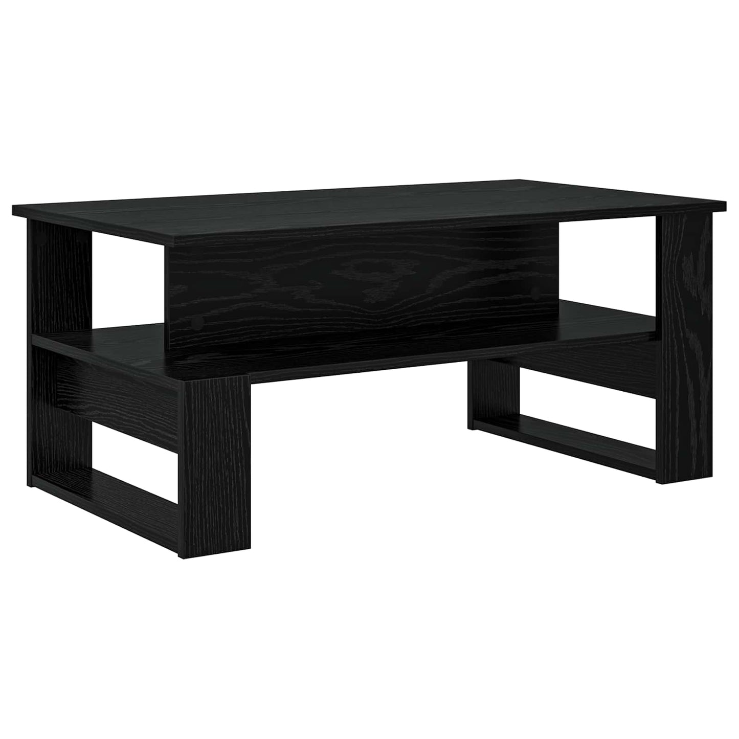Sofabord Sort eg 90 x 50 x 40 cm Konstrueret træ