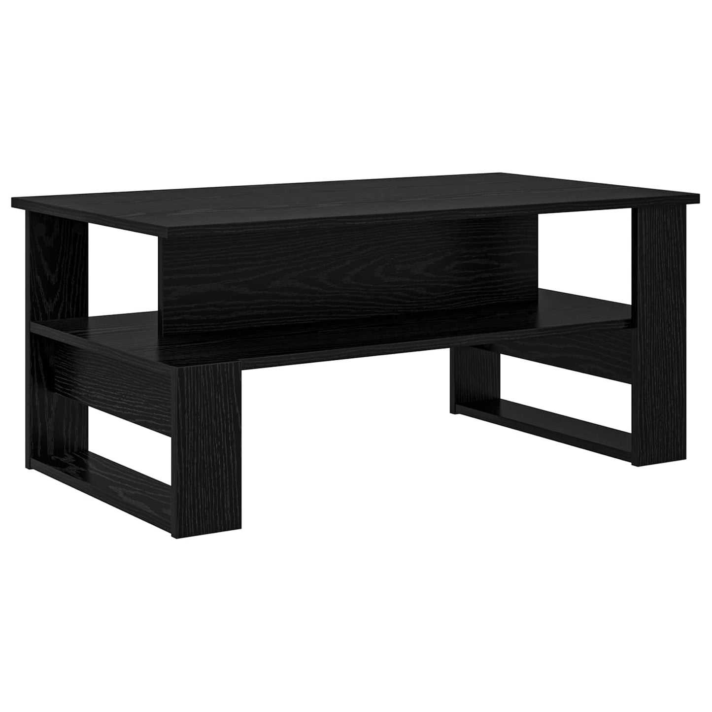 Sofabord Sort eg 90 x 50 x 40 cm Konstrueret træ
