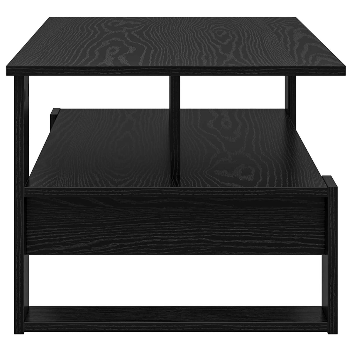 Sofabord Sort eg 90 x 50 x 40 cm Konstrueret træ