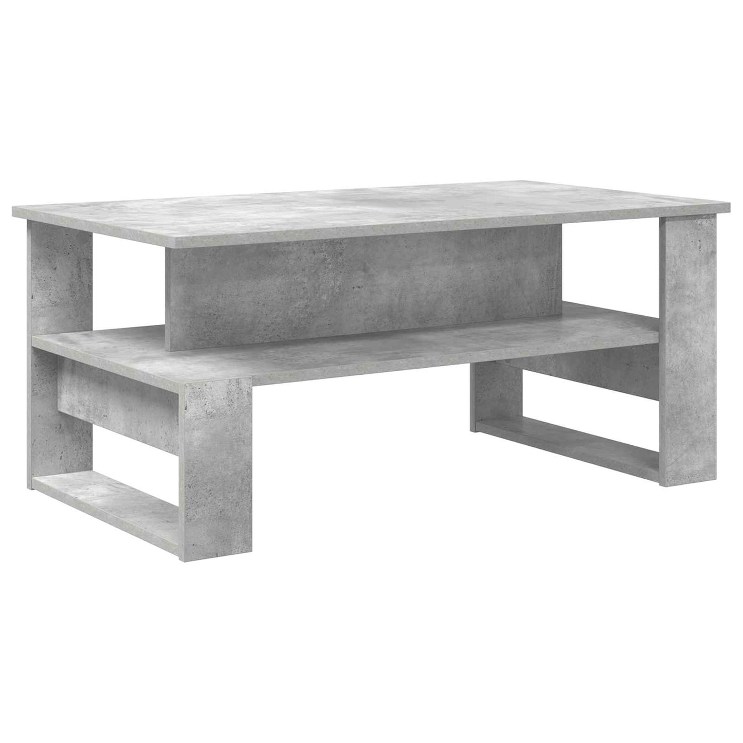 Sofabord Beton Grå 90 x 50 x 40 cm Konstrueret træ