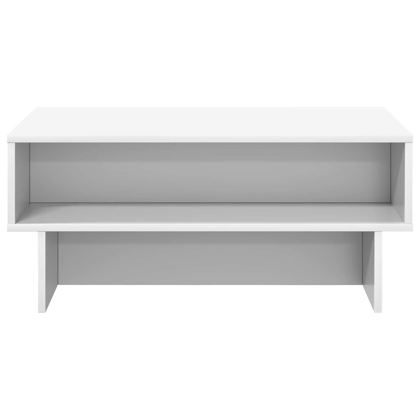 Sofabord Hvid 80 x 46 x 35 cm Konstrueret træ