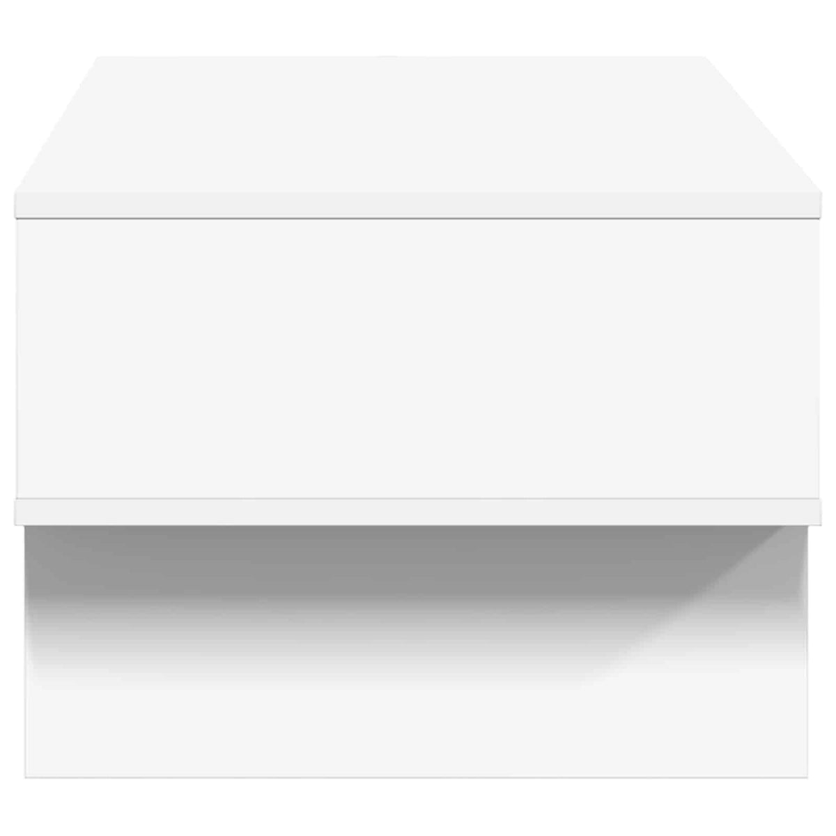 Sofabord Hvid 80 x 46 x 35 cm Konstrueret træ