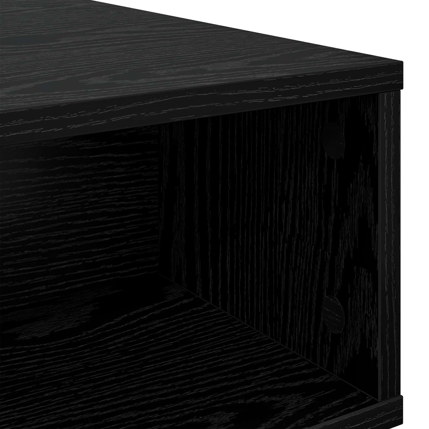 Sofabord Sort eg 80 x 46 x 35 cm Konstrueret træ