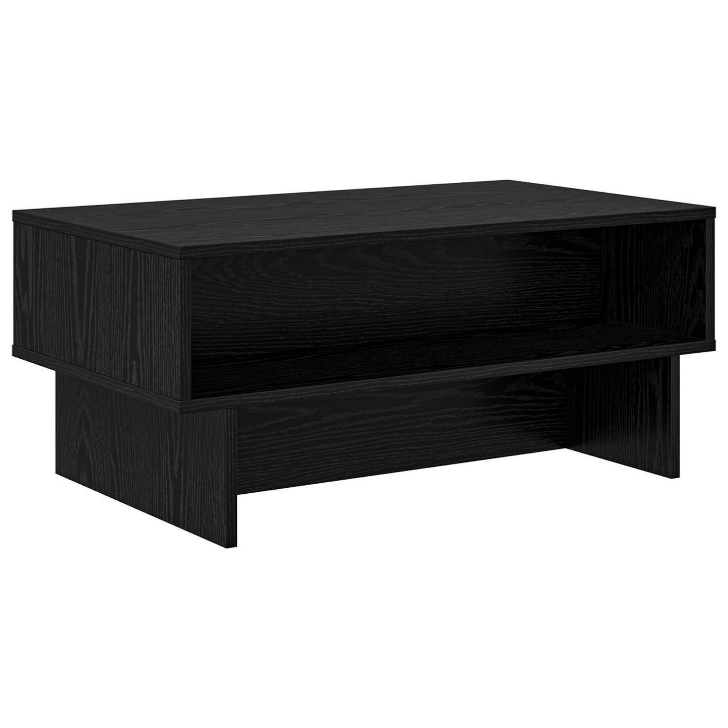 Sofabord Sort eg 80 x 46 x 35 cm Konstrueret træ
