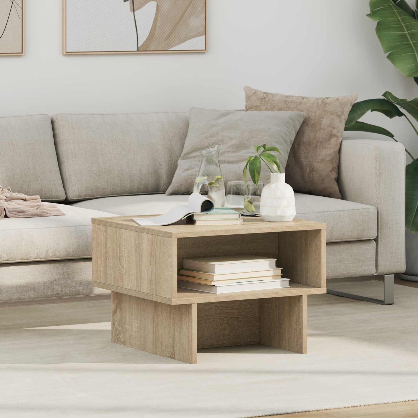 Sofabord Sonoma eg 48 x 46 x 35 cm Konstrueret træ