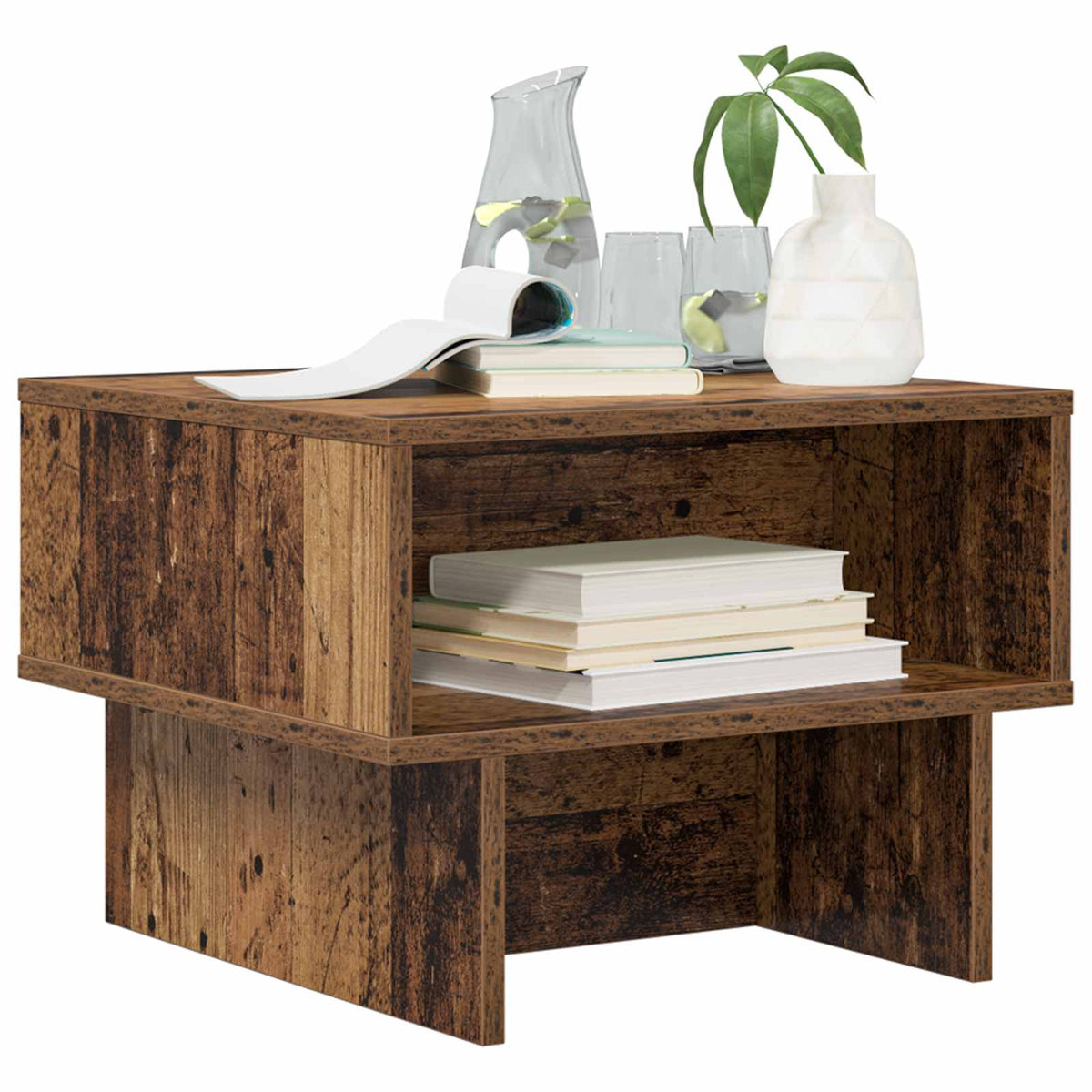 Sofabord Gammelt træ 48 x 46 x 35 cm Konstrueret træ