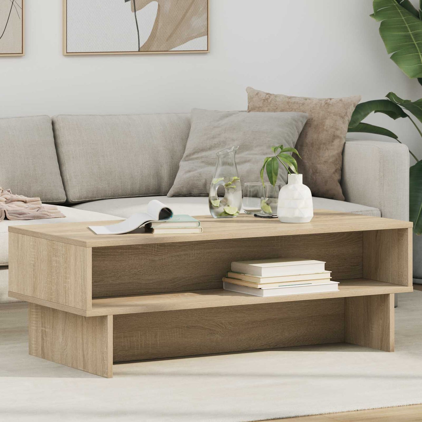 Sofabord Sonoma eg 100 x 46 x 35 cm Konstrueret træ