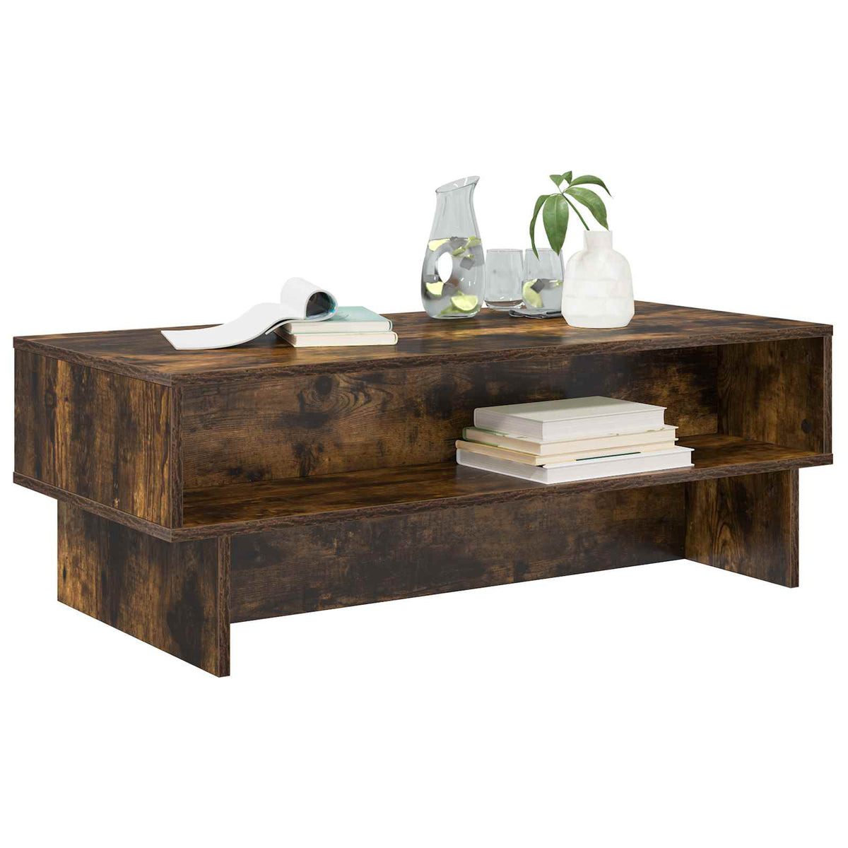 Sofabord Røget eg 100 x 46 x 35 cm Konstrueret træ