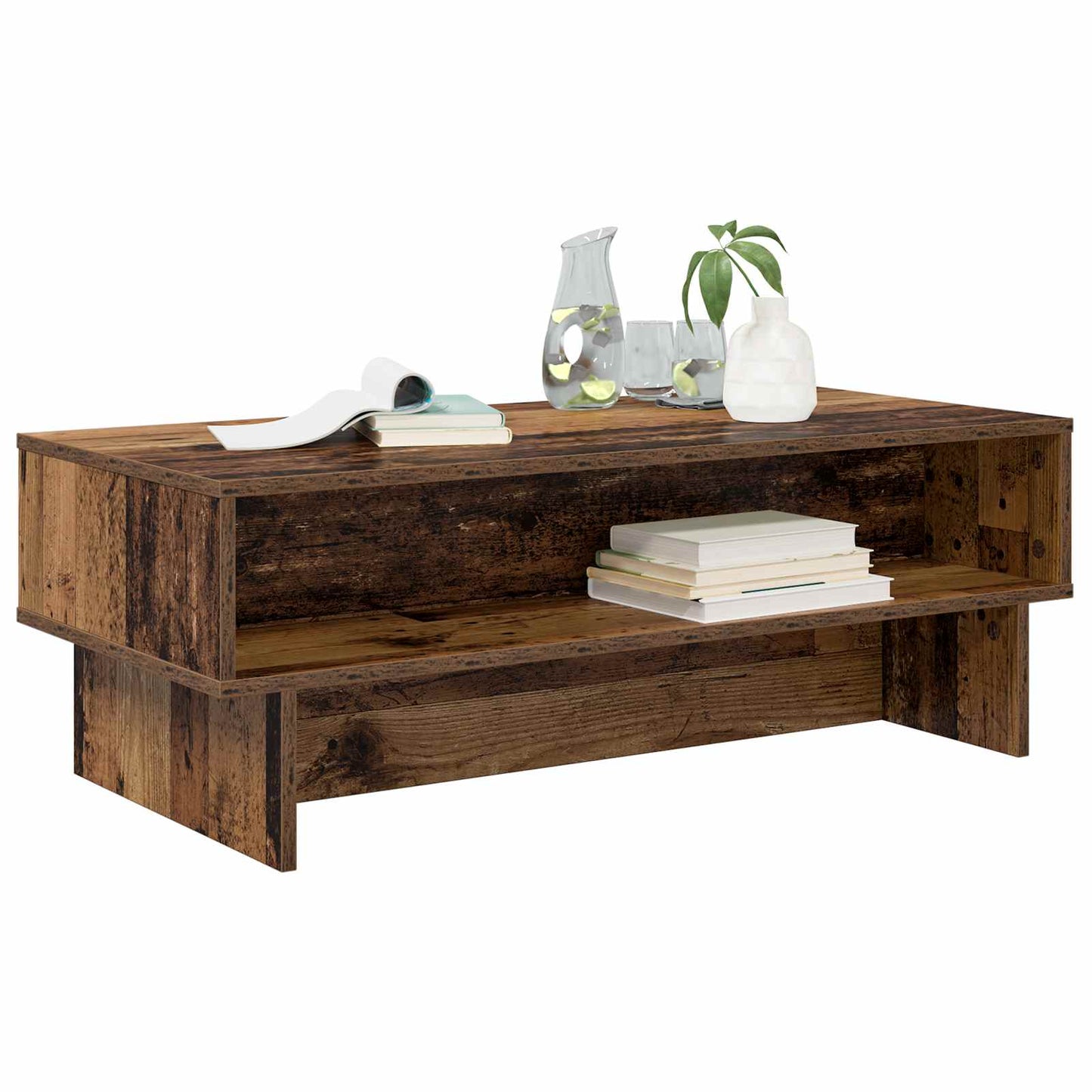 Sofabord Gammelt træ 100 x 46 x 35 cm Konstrueret træ