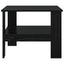 Sofabord Sort eg 57 x 55 x 45 cm Konstrueret træ