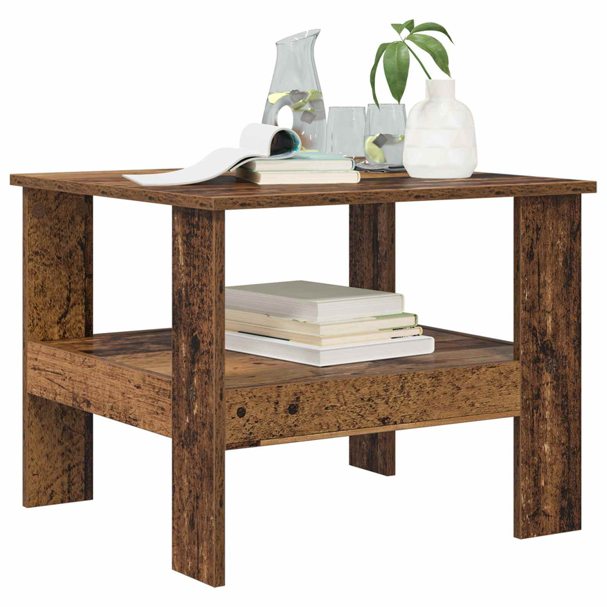 Sofabord Gammelt træ 57 x 55 x 45 cm Konstrueret træ
