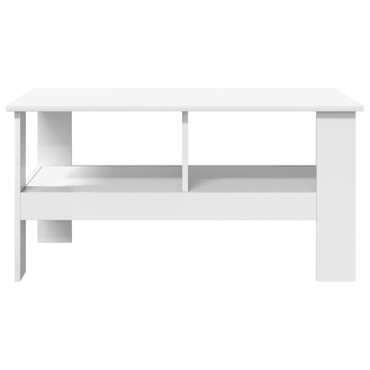 Sofabord Hvid 90 x 50 x 45 cm Konstrueret træ