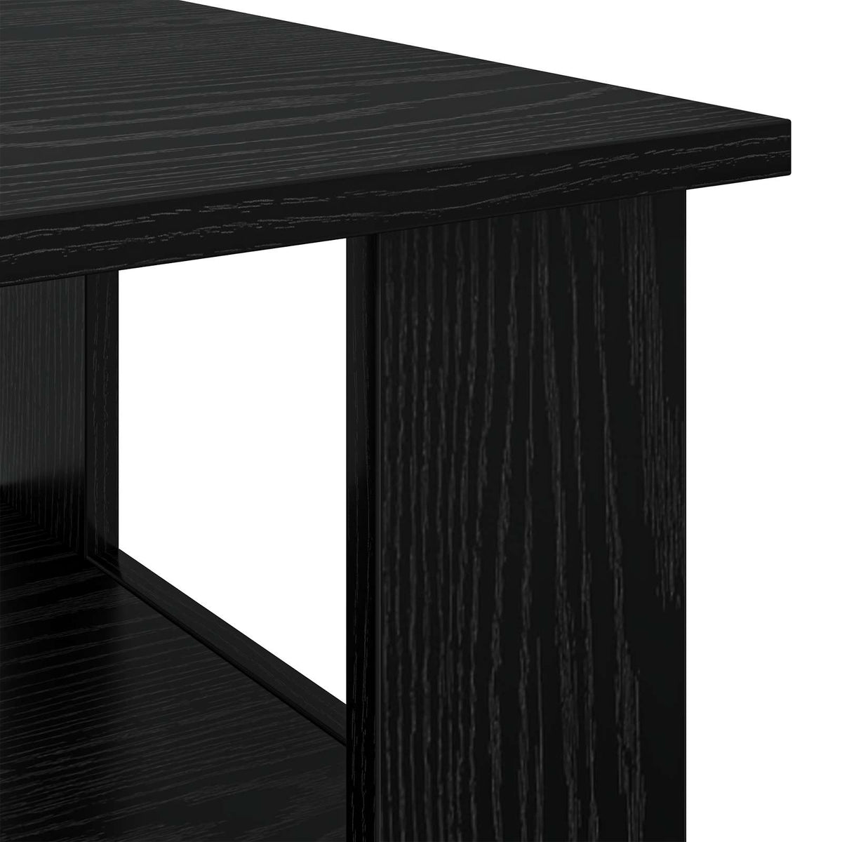Sofabord Sort eg 90 x 50 x 45 cm Konstrueret træ