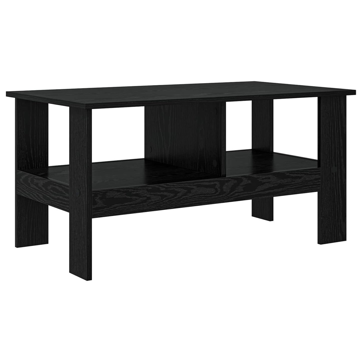 Sofabord Sort eg 90 x 50 x 45 cm Konstrueret træ