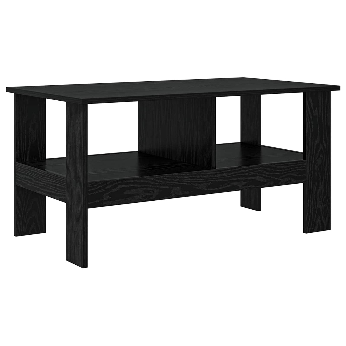 Sofabord Sort eg 90 x 50 x 45 cm Konstrueret træ