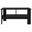 Sofabord Sort eg 90 x 50 x 45 cm Konstrueret træ