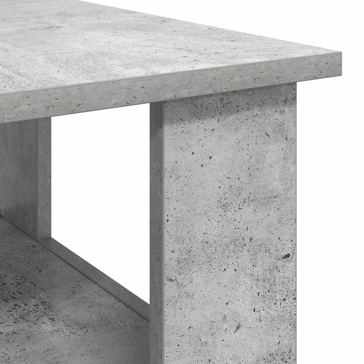 Sofabord Beton Grå 90 x 50 x 45 cm Konstrueret træ