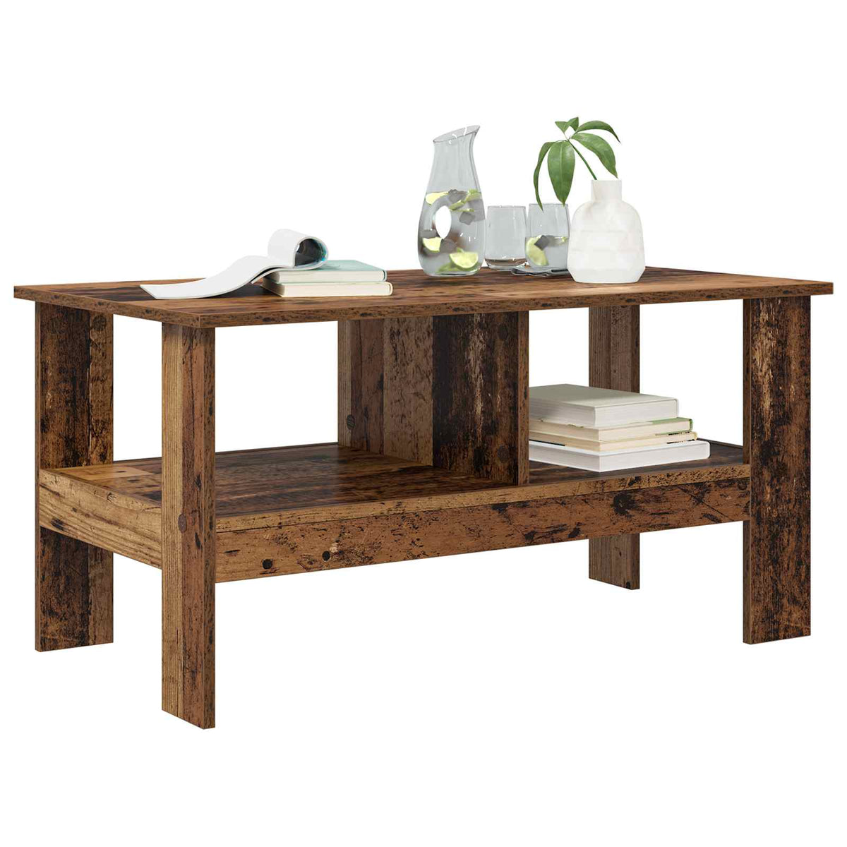 Sofabord Gammelt træ 90 x 50 x 45 cm Konstrueret træ