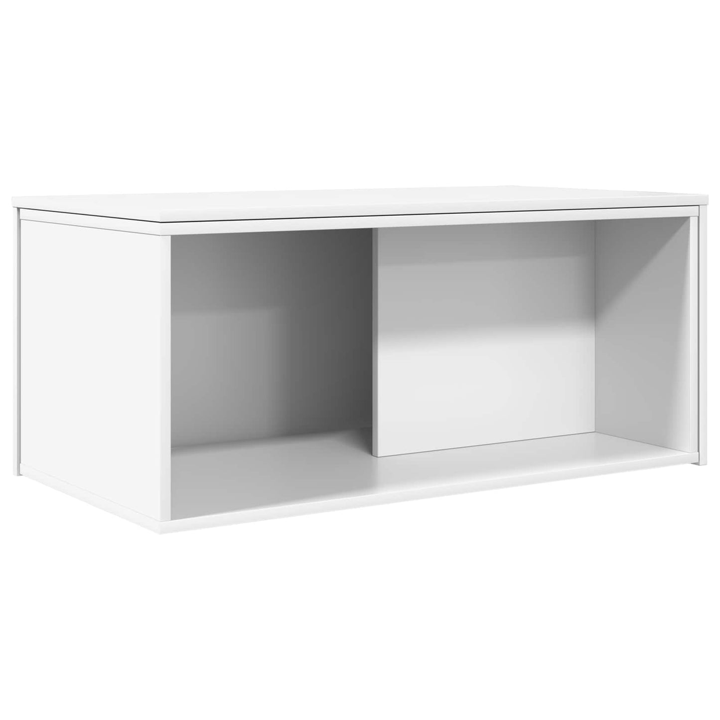 Kaffebord Sæt 2 stk. Hvid 90 x 48 x 40 cm Konstrueret træ