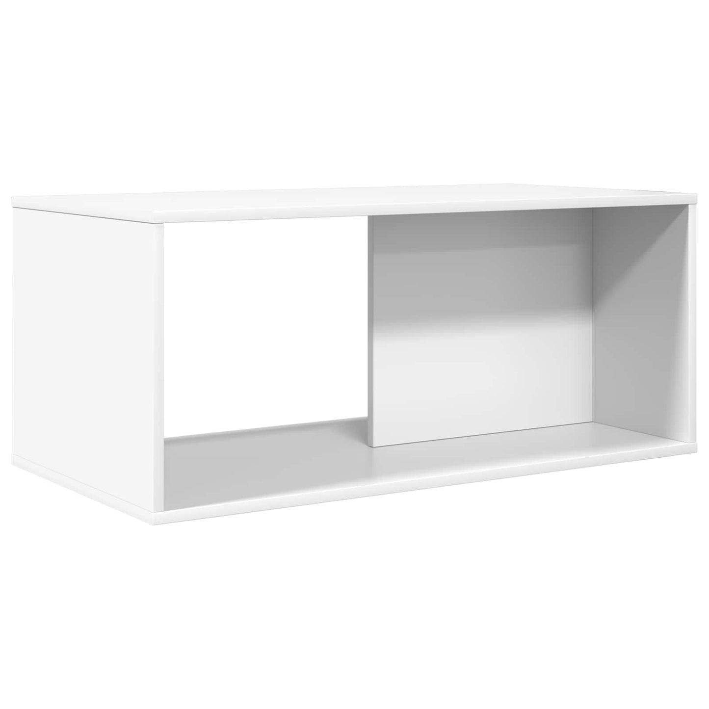 Kaffebord Sæt 2 stk. Hvid 90 x 48 x 40 cm Konstrueret træ