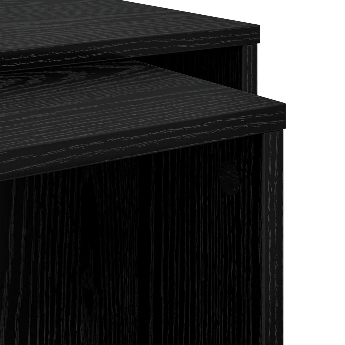 Kaffebord Sæt 2 stk. Sort eg 90 x 48 x 40 cm Konstrueret træ