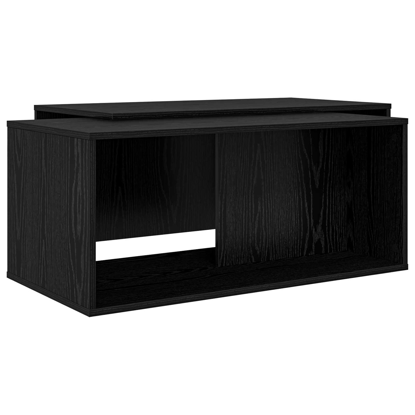 Kaffebord Sæt 2 stk. Sort eg 90 x 48 x 40 cm Konstrueret træ