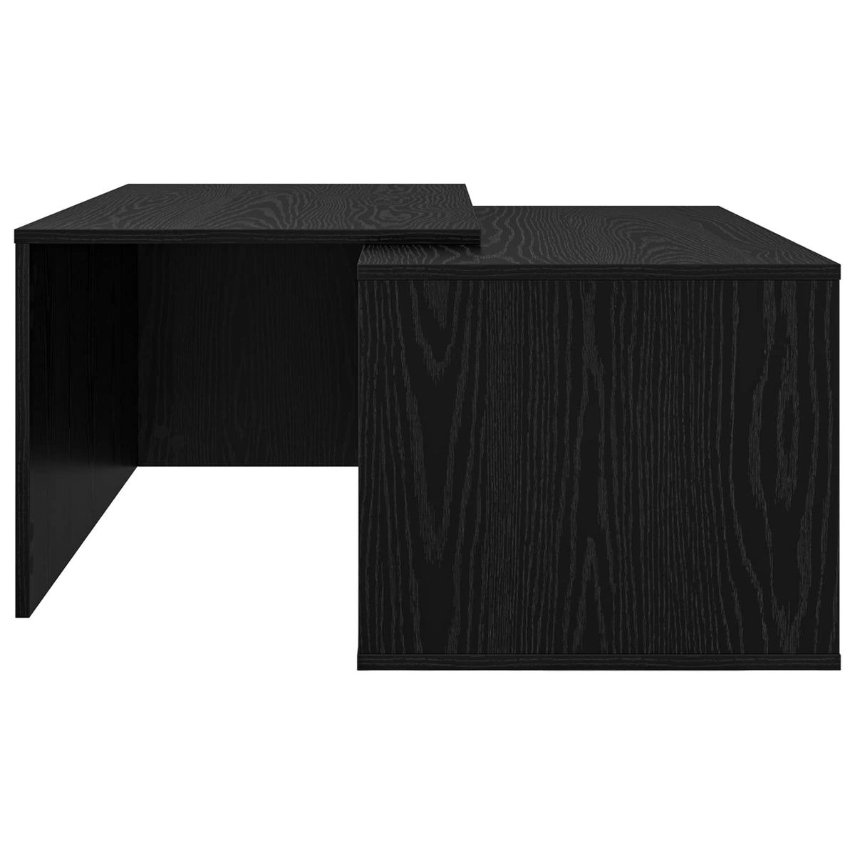 Kaffebord Sæt 2 stk. Sort eg 90 x 48 x 40 cm Konstrueret træ