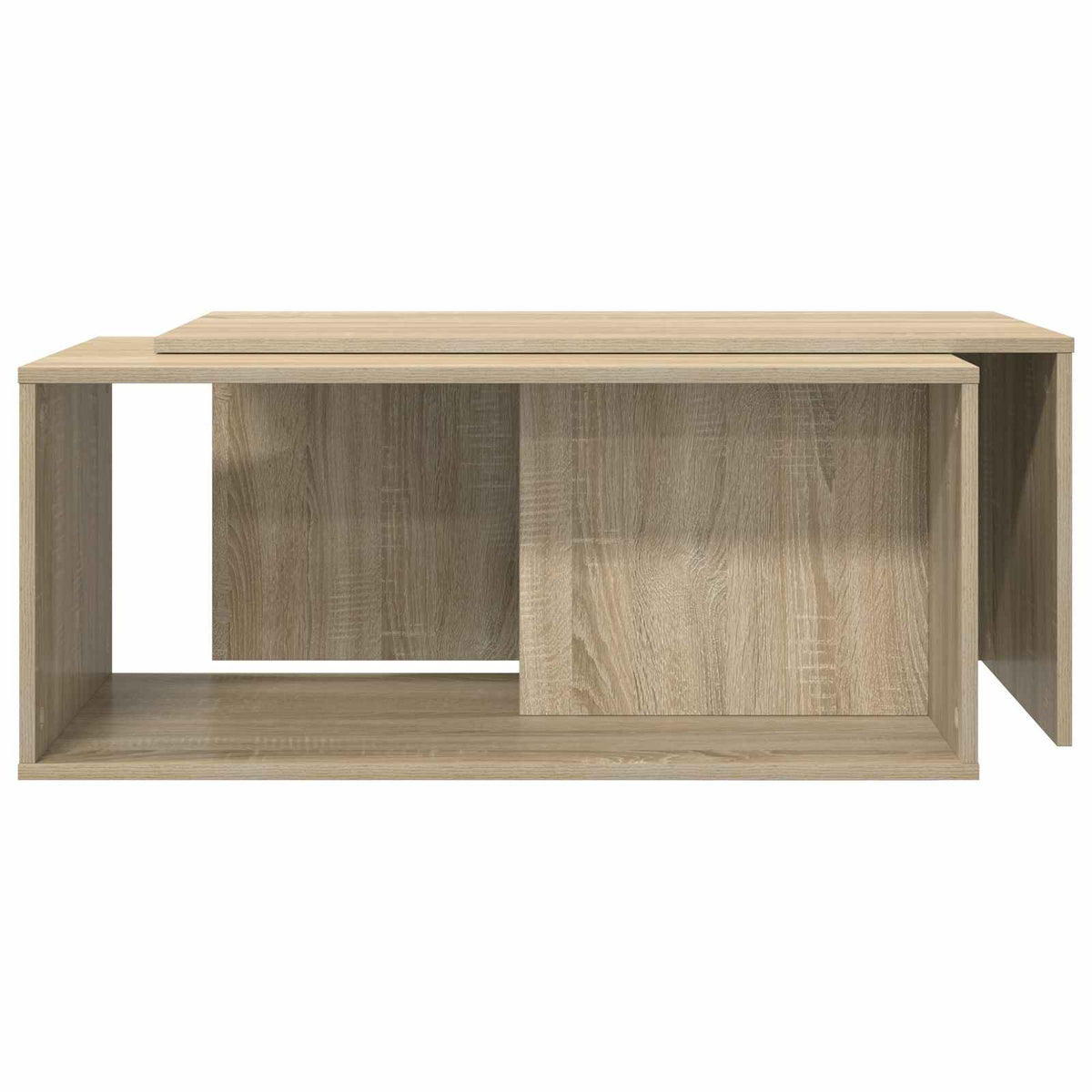 Kaffebord Sæt 2 stk. Sonoma eg 90 x 48 x 40 cm Konstrueret træ