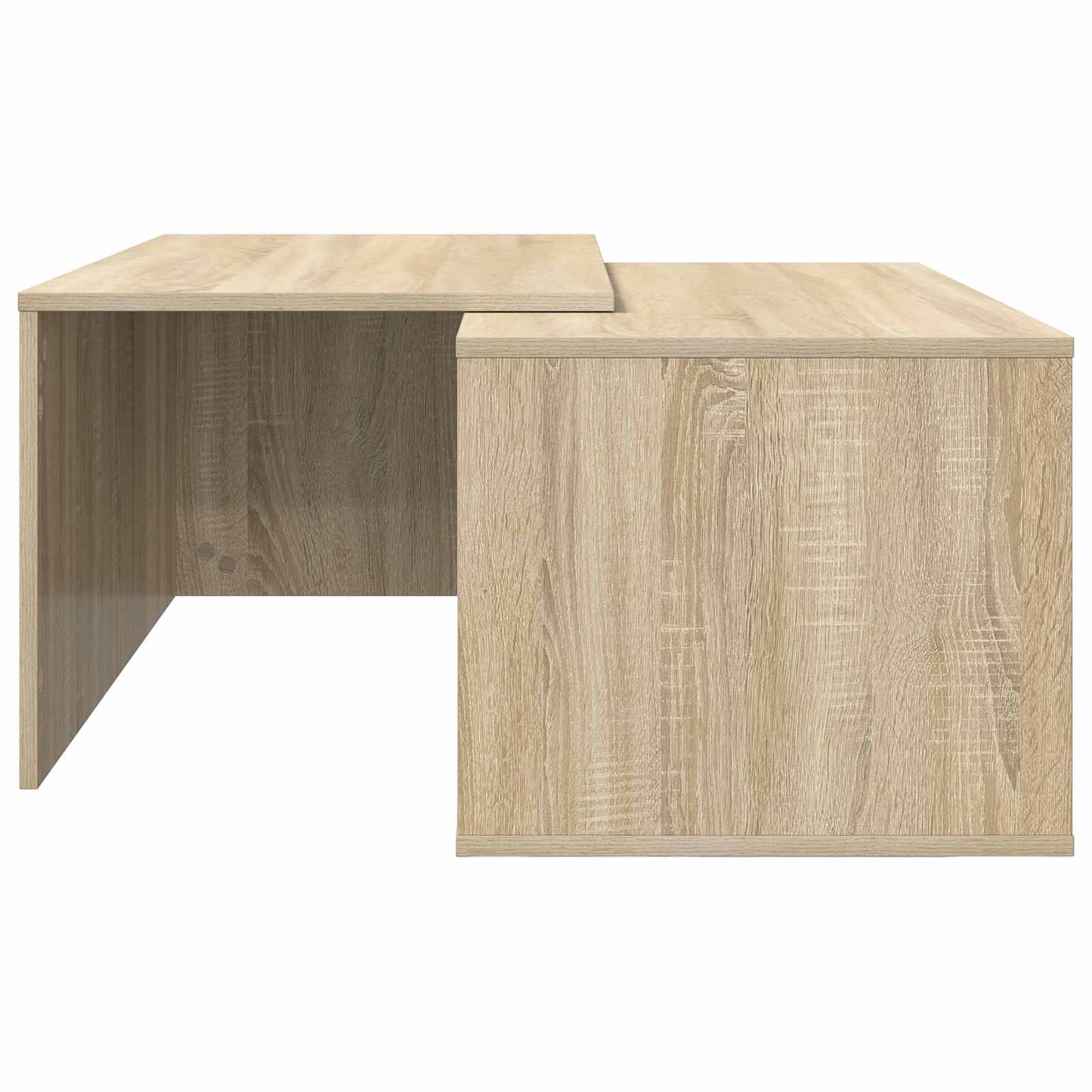 Kaffebord Sæt 2 stk. Sonoma eg 90 x 48 x 40 cm Konstrueret træ