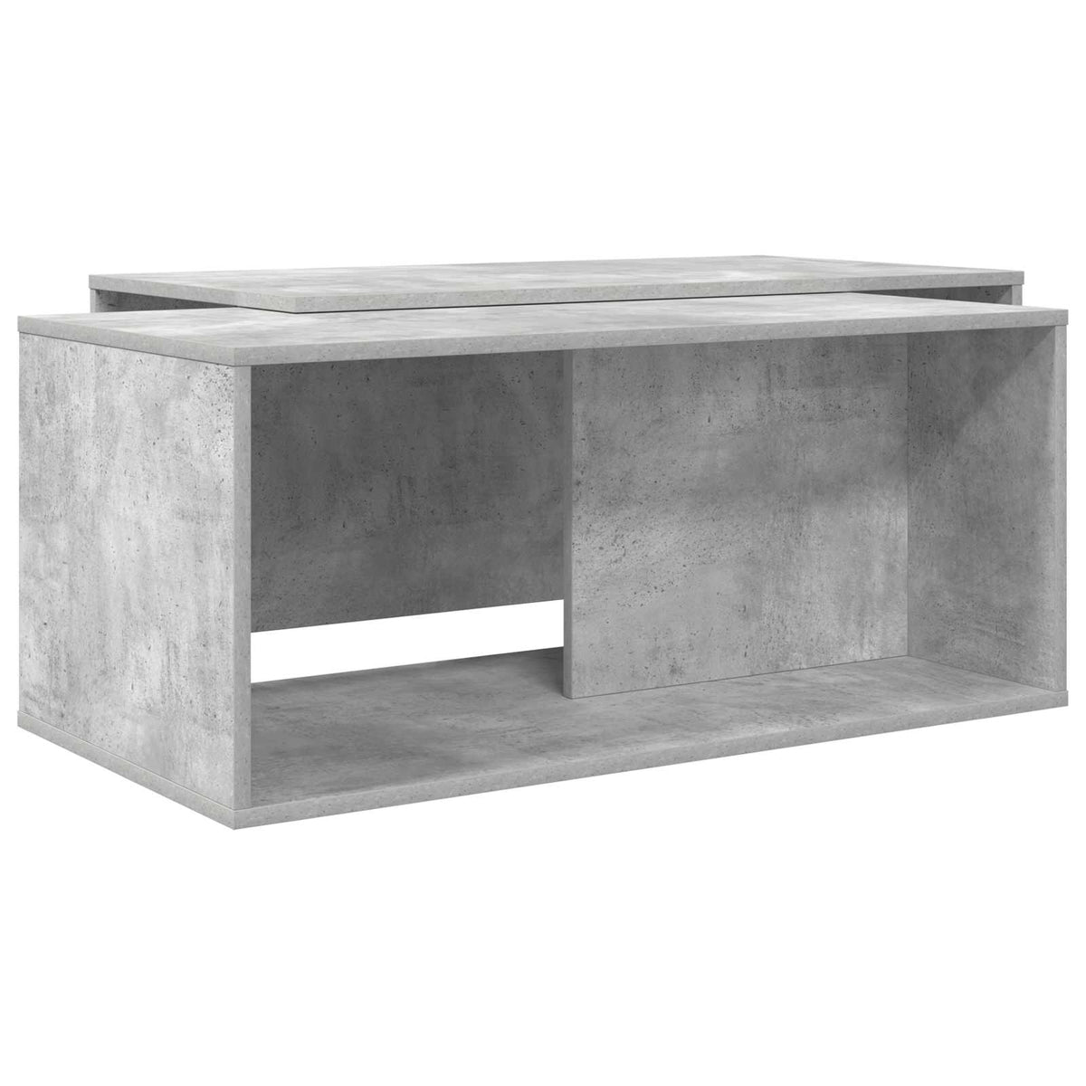 Kaffebord Sæt 2 stk. Beton Grå 90 x 48 x 40 cm Konstrueret træ