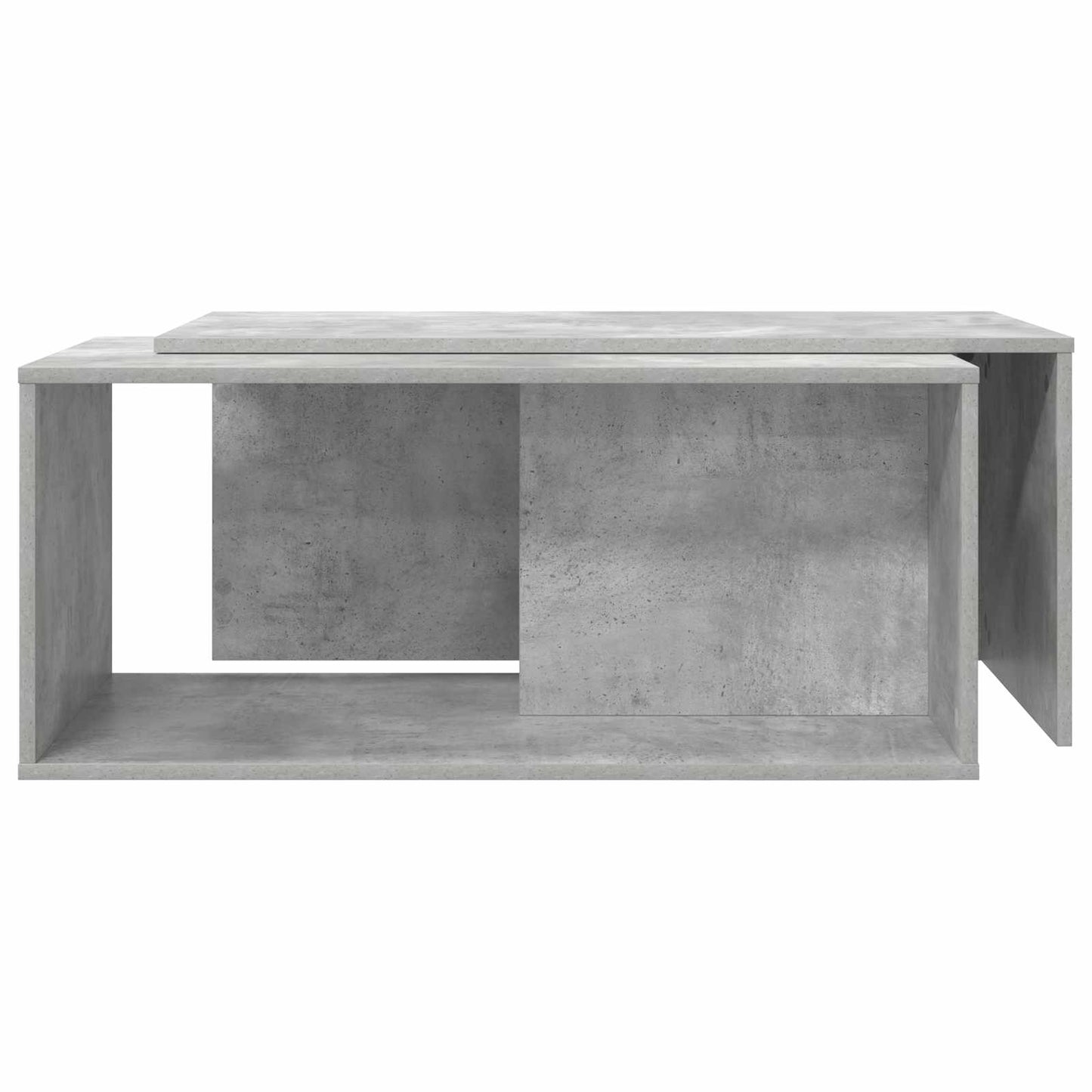 Kaffebord Sæt 2 stk. Beton Grå 90 x 48 x 40 cm Konstrueret træ