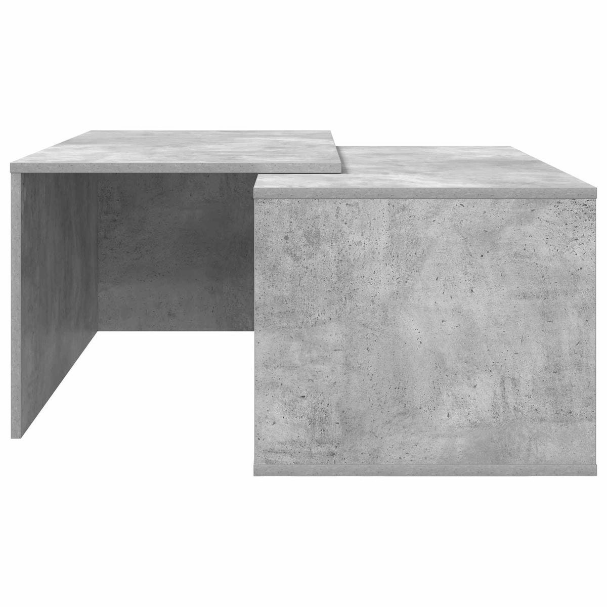 Kaffebord Sæt 2 stk. Beton Grå 90 x 48 x 40 cm Konstrueret træ