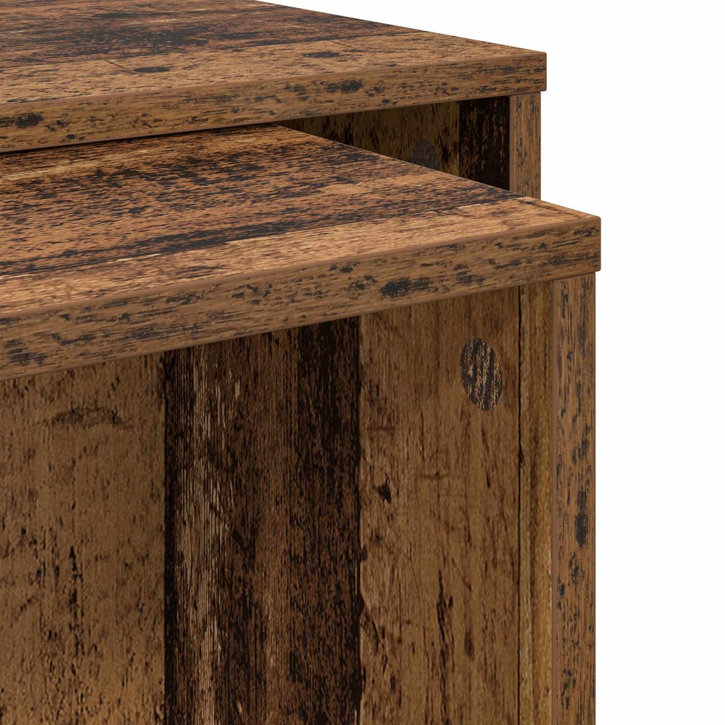 Kaffebord Sæt 2 stk. Gammelt træ 90 x 48 x 40 cm