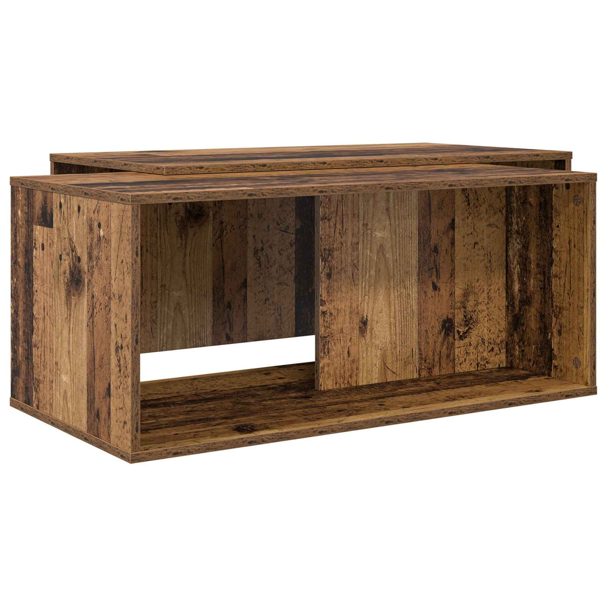 Kaffebord Sæt 2 stk. Gammelt træ 90 x 48 x 40 cm