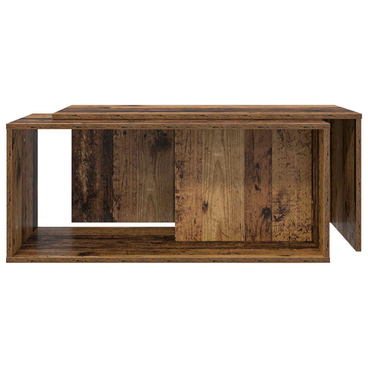 Kaffebord Sæt 2 stk. Gammelt træ 90 x 48 x 40 cm
