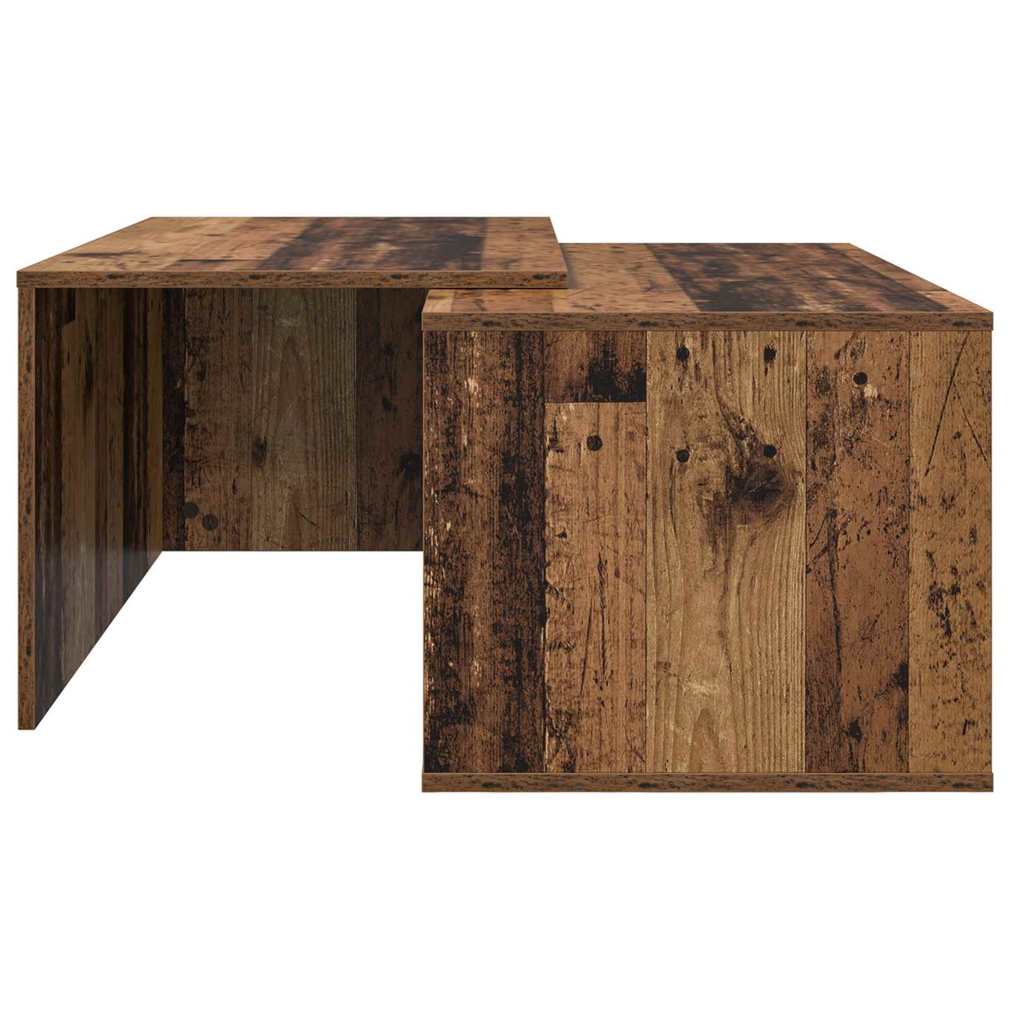 Kaffebord Sæt 2 stk. Gammelt træ 90 x 48 x 40 cm
