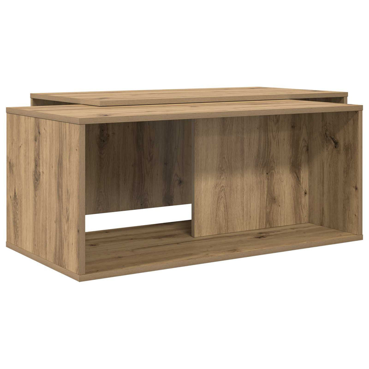 Kaffebord Sæt 2 stk. Artisan Egetræ 90 x 48 x 40 cm