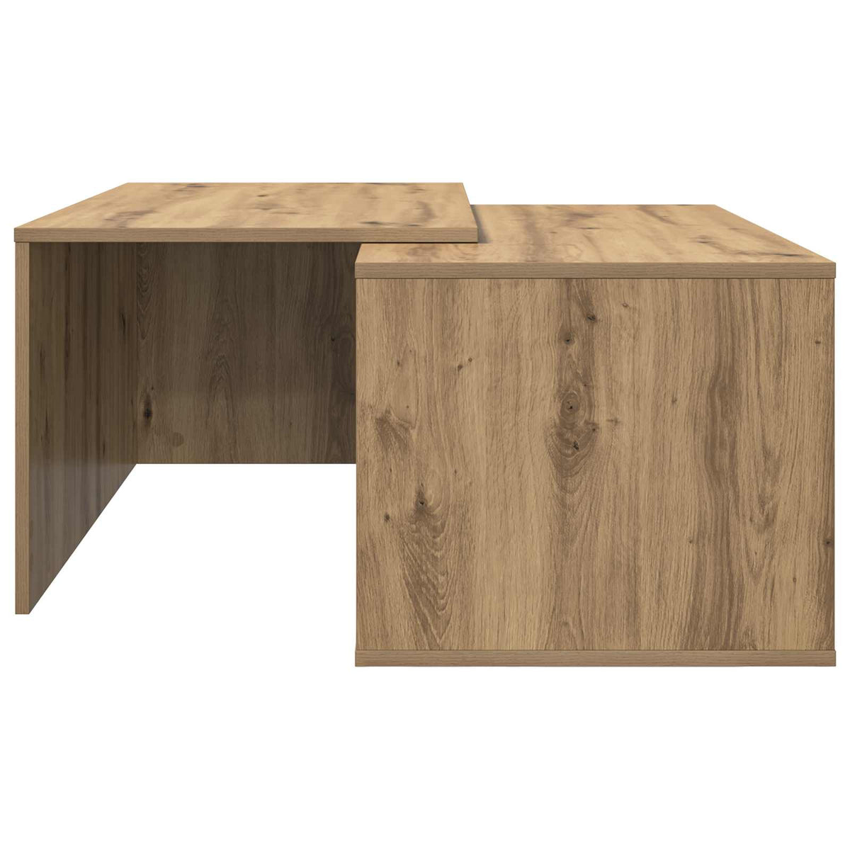 Kaffebord Sæt 2 stk. Artisan Egetræ 90 x 48 x 40 cm